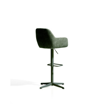 Dorina swivel stool in chenille