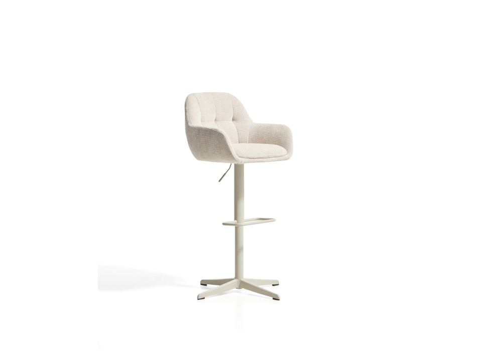 Dorina swivel stool in chenille
