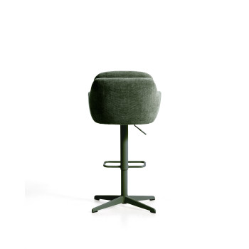 Lexa swivel stool in chenille
