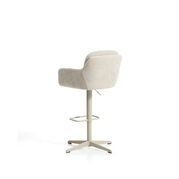 Lexa swivel stool in chenille