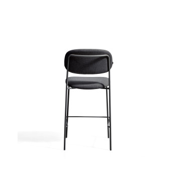 Meli stackable stool in chenille