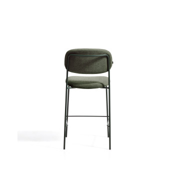 Meli stackable stool in chenille