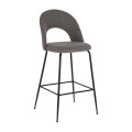 Mahalia stool, dark grey, height 63 cm, FSC 100%