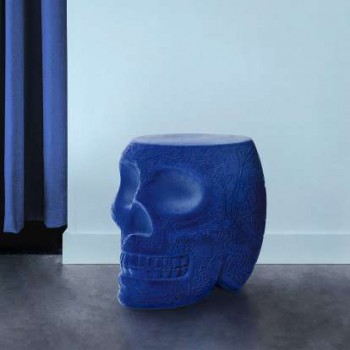 MEXICO STOOL AND TABLE WITH VELVET FINISH 70002 QEEBOO