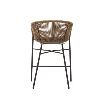 Yanet stool in beige rope, height 65 cm