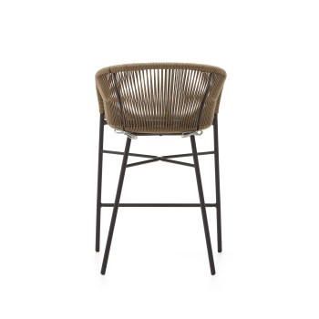 Yanet stool in beige rope, height 65 cm