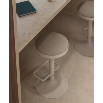 Zaib stool in chenille THE SHAPE