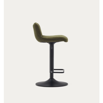 Zenda stool in chenille THE SHAPE