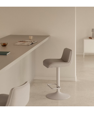 Zenda stool in chenille THE SHAPE