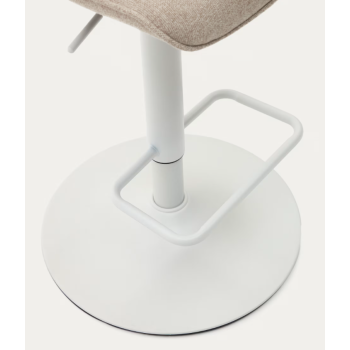 Zenda stool in chenille THE SHAPE