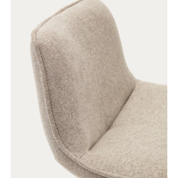 Zenda stool in chenille THE SHAPE