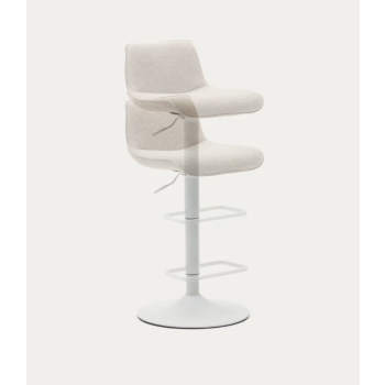 Zenda stool in chenille THE SHAPE