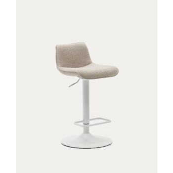 Zenda stool in chenille THE SHAPE