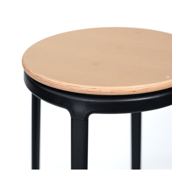 ROUND&ROUND - INFINITI swivel wooden bar stool
