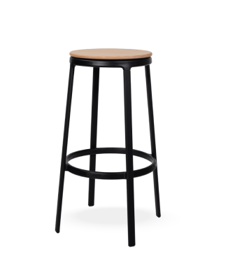 ROUND&ROUND - INFINITI swivel wooden bar stool
