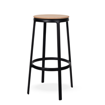ROUND&ROUND - INFINITI swivel wooden bar stool