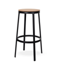 ROUND&ROUND - INFINITI swivel wooden bar stool