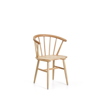 Silla Trise DM and madera maciza de caucho with natural lacquer