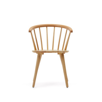 Silla Trise DM and madera maciza de caucho with natural lacquer