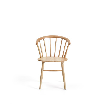 Silla Trise DM and madera maciza de caucho with natural lacquer