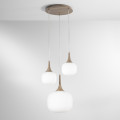 JAIPUR WHITE/WOOD SUSPENSION 1XE27+2XE14 39X39X150CM