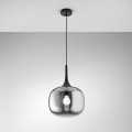JAIPUR SMOKE/BLACK SUSPENSION LAMP 1XE27 30X30X150CM