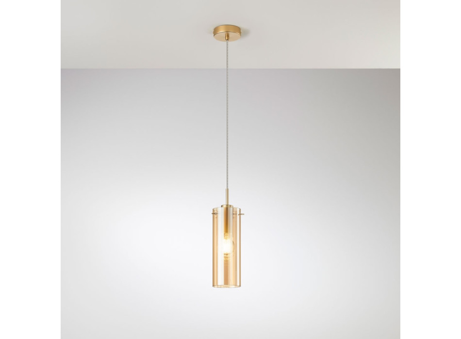MAGIC GOLD/AMBER SUSPENSION 1XE27 10X150CM
