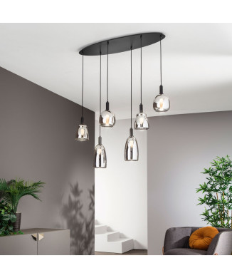 WEIZEN SUSPENSION BLACK 6XE14 101X34X150CM