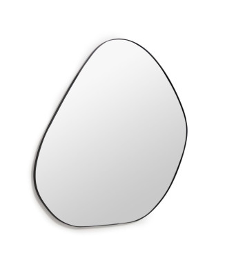 Anera mirror in black metal 84 x 108.5 cm