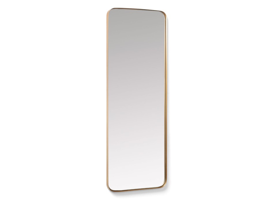 Marco wall mirror in gold metal 55 x 150.5 cm