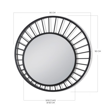 RAY wall mirror by Arts and Crafts