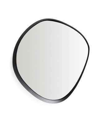 Tebel mirror in black metal 85 x 93.5 cm