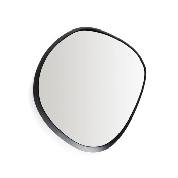 Tebel mirror in black metal 85 x 93.5 cm