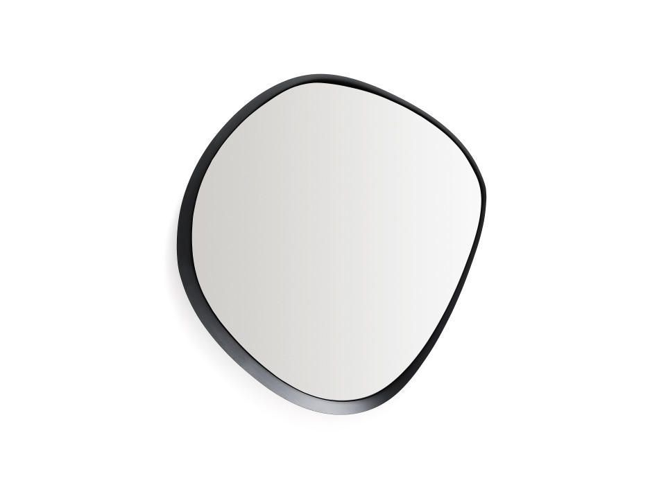 Tebel mirror in black metal 85 x 93.5 cm