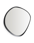 Tebel mirror in black metal 85 x 93.5 cm