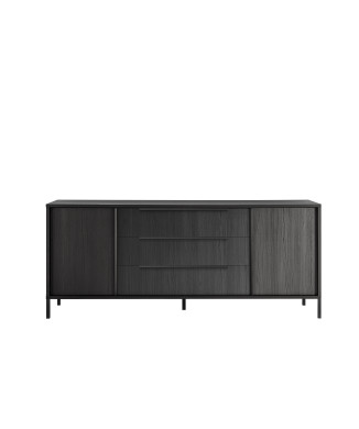 STEEL-sideboard 2 doors 3 drawers