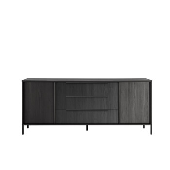 STEEL-sideboard 2 doors 3 drawers