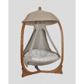 STRUCTURE IN LAMELLAR WOOD A2020 AMACA-NIDO ARMCHAIR-LA RETE