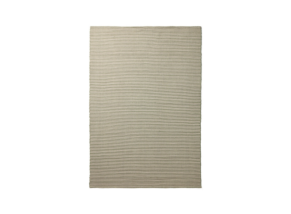 Ardelia Rug in Synthetic Fibers, Green and Beige, 160 x 230 cm
