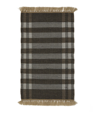 Barani brown synthetic fiber rug