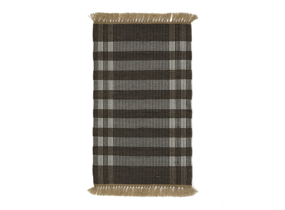 Barani brown synthetic fiber rug