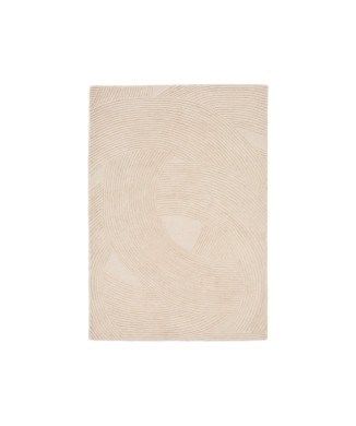 Domm beige wool rug 160 x 230 cm