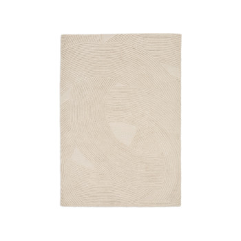 Domm beige wool rug 160 x 230 cm