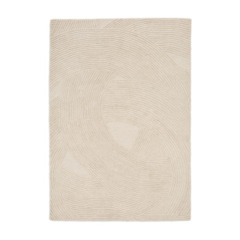 Domm beige wool rug 200 x 300 cm