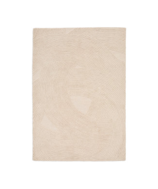 Domm beige wool rug 200 x 300 cm