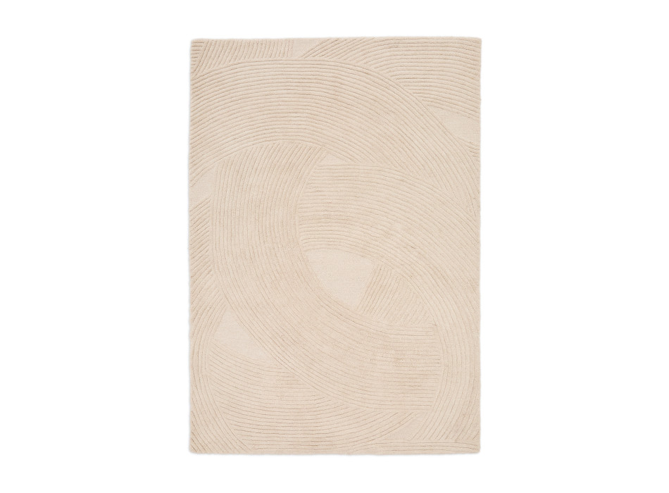 Domm beige wool rug 200 x 300 cm