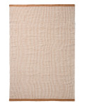 Tinei 100% PET orange striped rug 200 x 300 cm