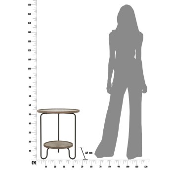 AREX TABLE WITH 2 SHELVES