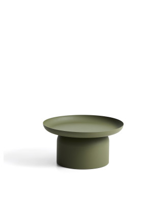 Arcola green aluminum coffee table Ø 70 cm