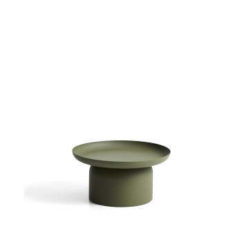 Arcola green aluminum coffee table Ø 70 cm
